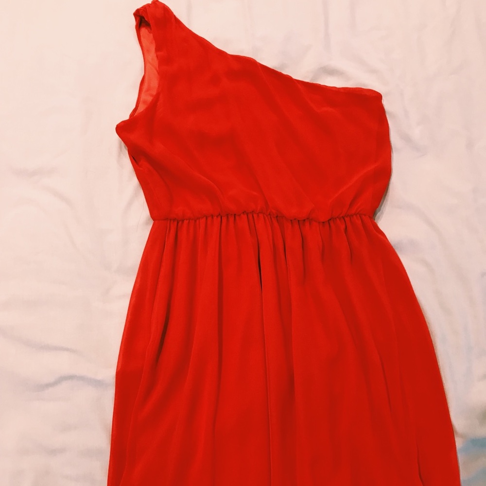 One shoulder mini dress